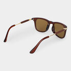 Men's Brown Plastic Sunglasses, , small