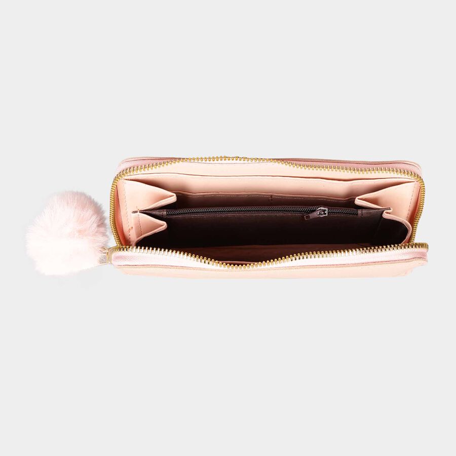 Women's Polyurethane Zipper Hand Pouch, , large image number null