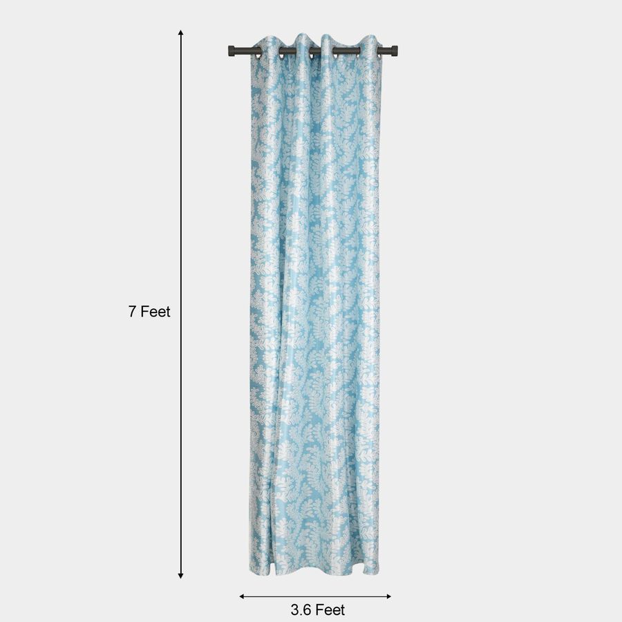 7ft. Dark Blue Microfiber Door Curtain, , large image number null