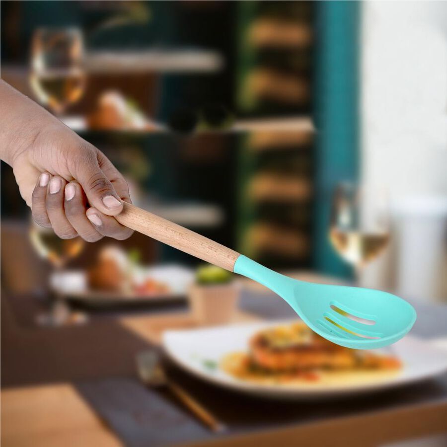 Silicon Slotted Spoon, , large image number null