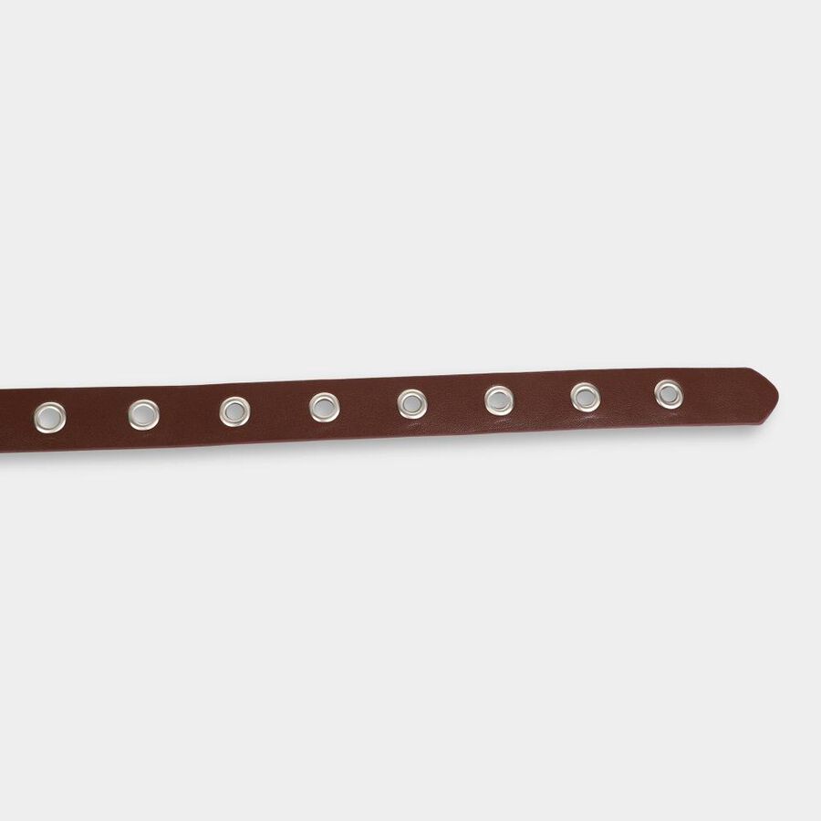 Women's Brown Polyurethane Belt, , large
