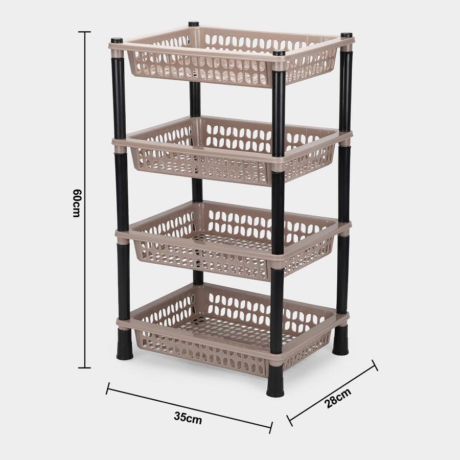 Multi Purpose Rack Small Home Select 4 Tier Multi Purpose Rack | Vishal Mega Mart India