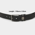 Men's Black Polyurethane Belt, , small