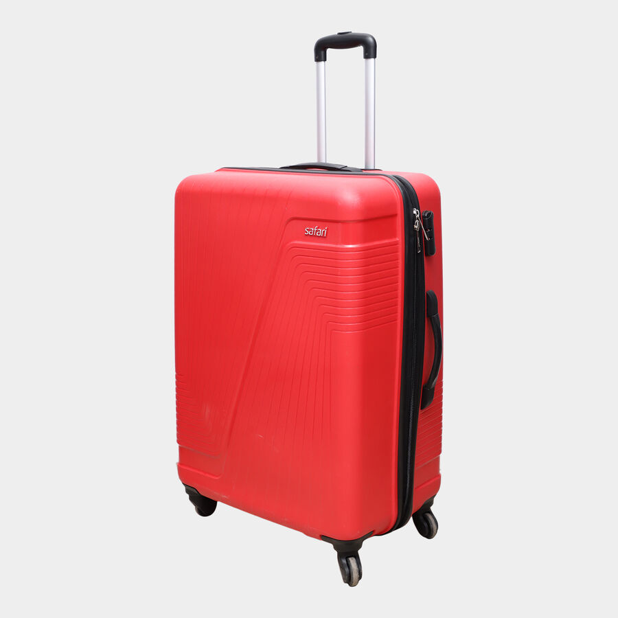 4-Wheel Red Polypropylene Hard Case Trolley, Small + Medium + Large, , large image number null