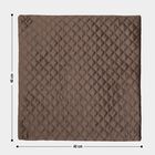 Brown Microfiber Cushion Cover, , small image number null