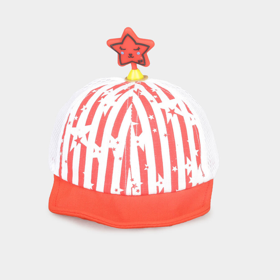Kids' Red Nylon/Polyester Cap, , large image number null