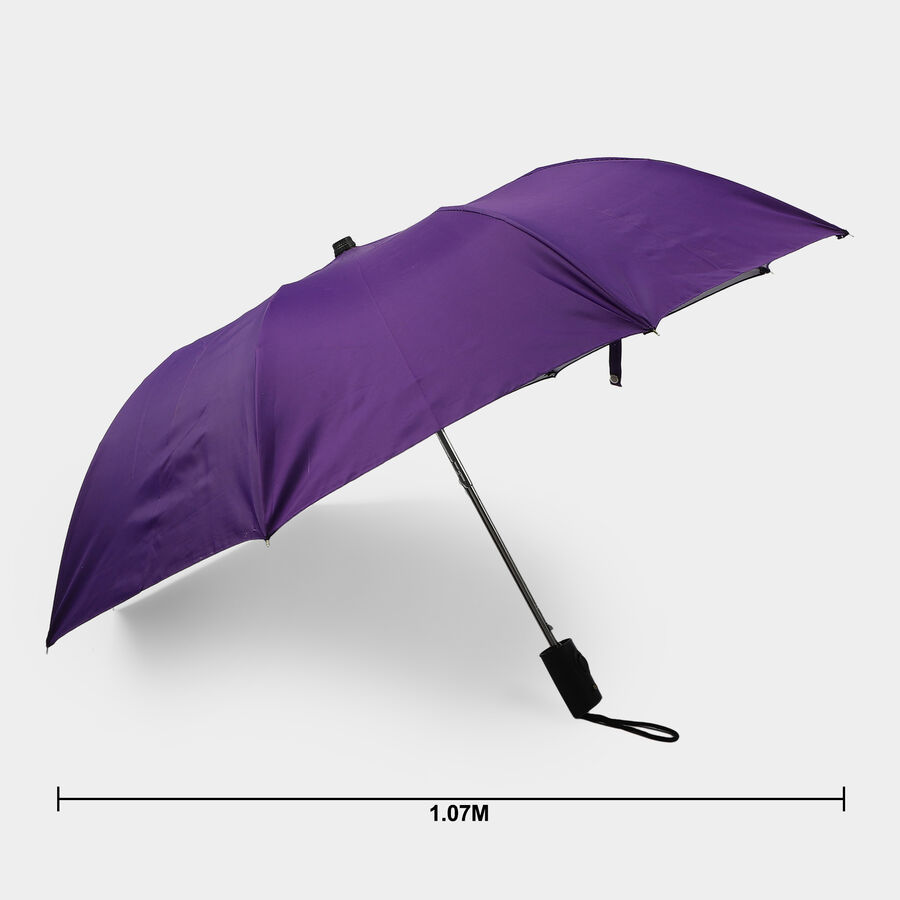 Woman's Purple Polyester Umbrella, , large