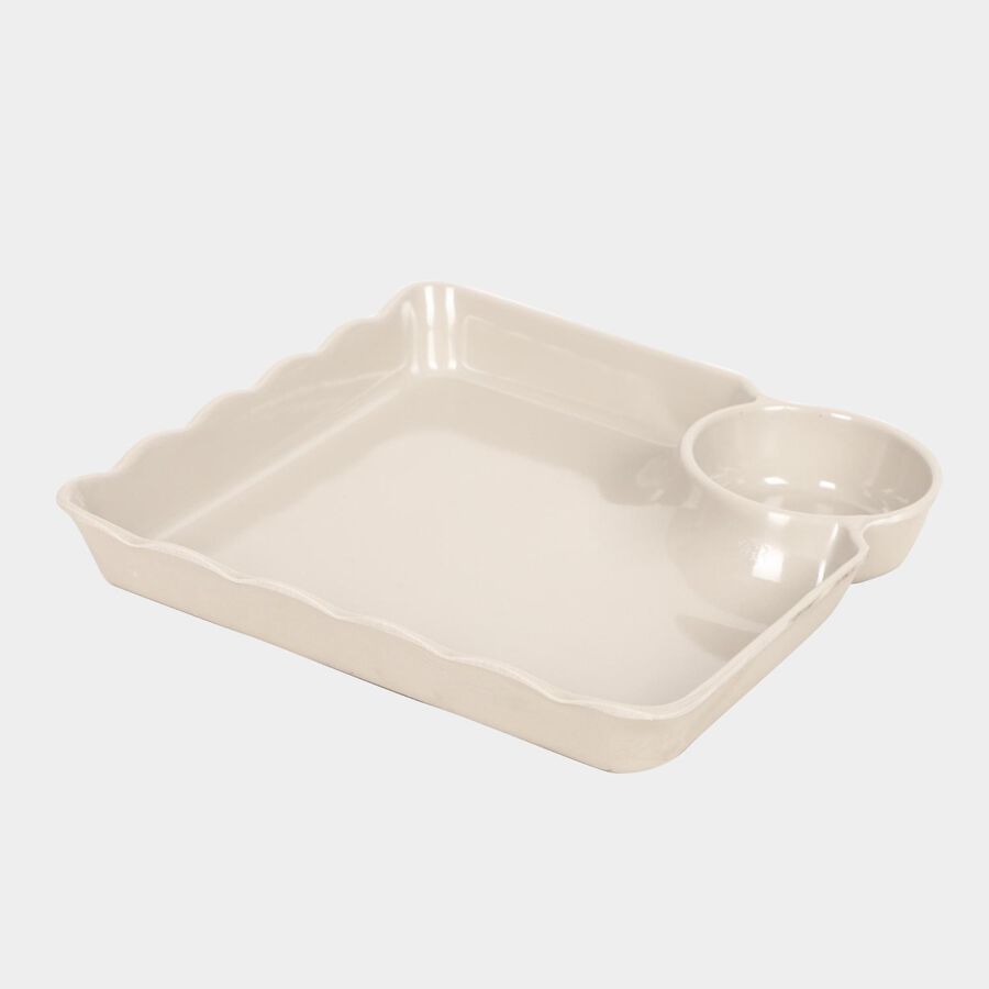 Melamine Snack Plate, Bowl Partition, , large image number null