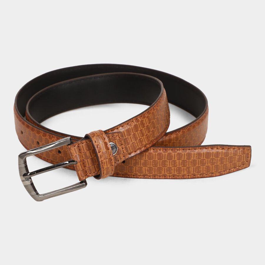 Men's Brown Polyurethane Casual Belt, , large image number null
