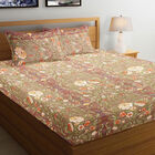 120 GSM Brown Microfiber Double Bedsheet, , small image number null