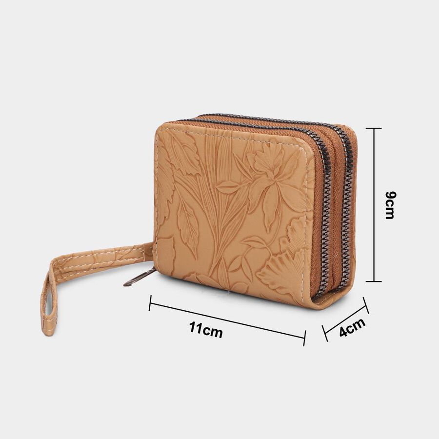 Women's Brown Polyurethane Handbag, , large image number null