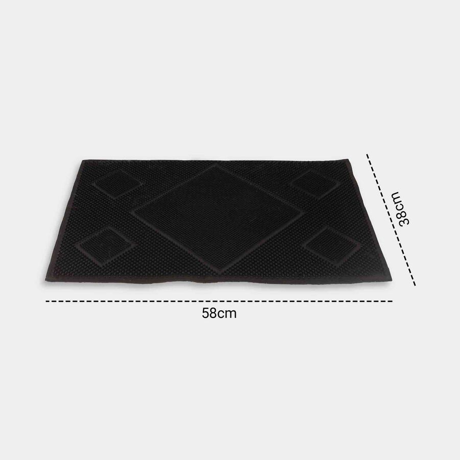 Anti-Skid Black Rubber Door Mat, , large image number null