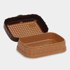 Plastic Soap Dish With Lid - Color/Design May Vary, , small image number null