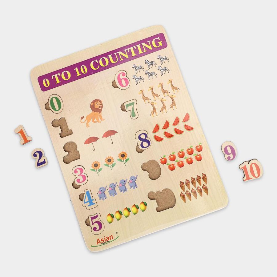 Kid's Counting Wooden Puzzle, , large