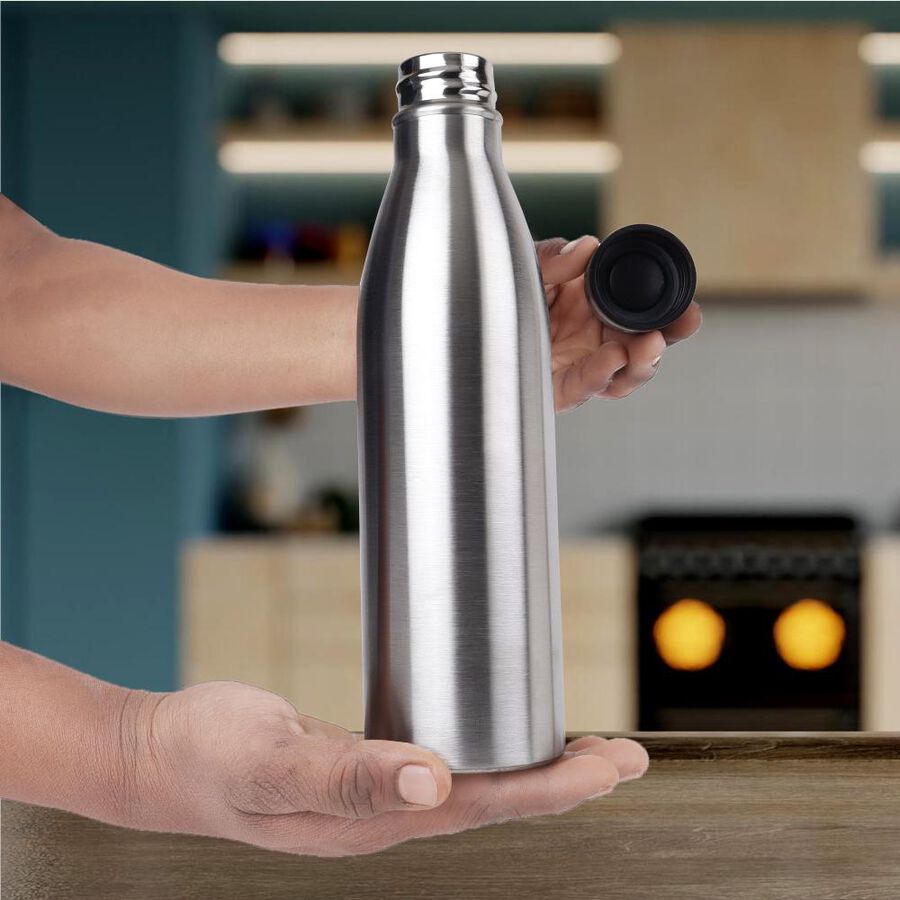 Stainless Steel Water Bottle, 750 ml, , large image number null