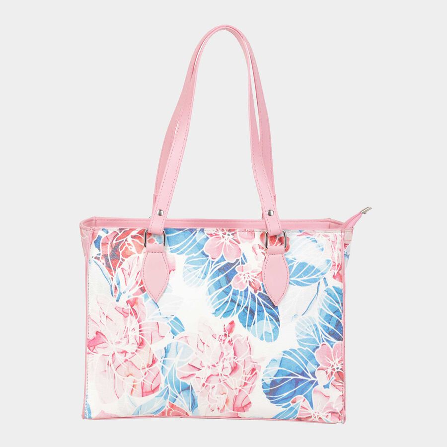 Women's Polyurethane Tote Bag, Printed, Medium Size, , large image number null
