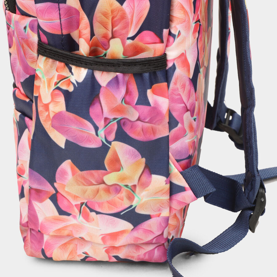 Women's Blue Polyurethane Backpack, , large image number null