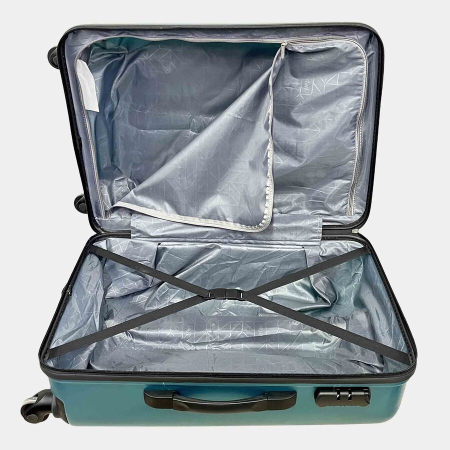 4-Wheel Light Blue Polycarbonate Hard Case Trolley, Medium, , large image number null
