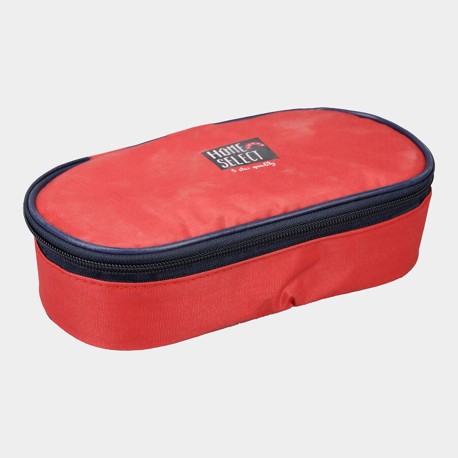Stainless Steel Lunch Box, 2 Containers And Bag, , large image number null