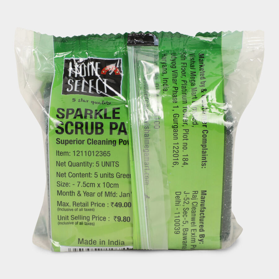 Sparkle Scrub Pad, Set of 5, , large image number null