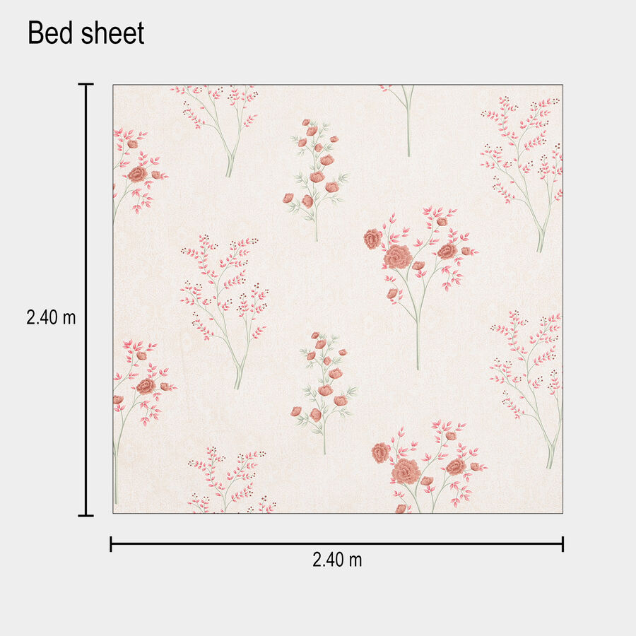 Multicolour Cotton Double Bedsheet, , large image number null