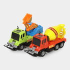 Kid's Plastic Toy|Excavator Truck & Cement Mixer, , small