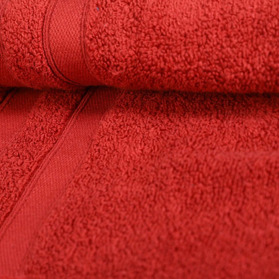 500 GSM Red Cotton Hand Towel, , large image number null