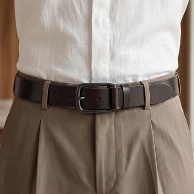 Men's Brown PU Belt