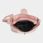 Women's Pink Polyurethane Handbag, , small image number null