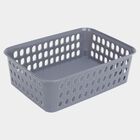 Grey Plastic Basket, Set of 3, , small