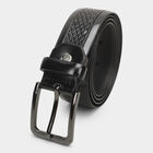 Men's Black Polyurethane Belt, , small image number null