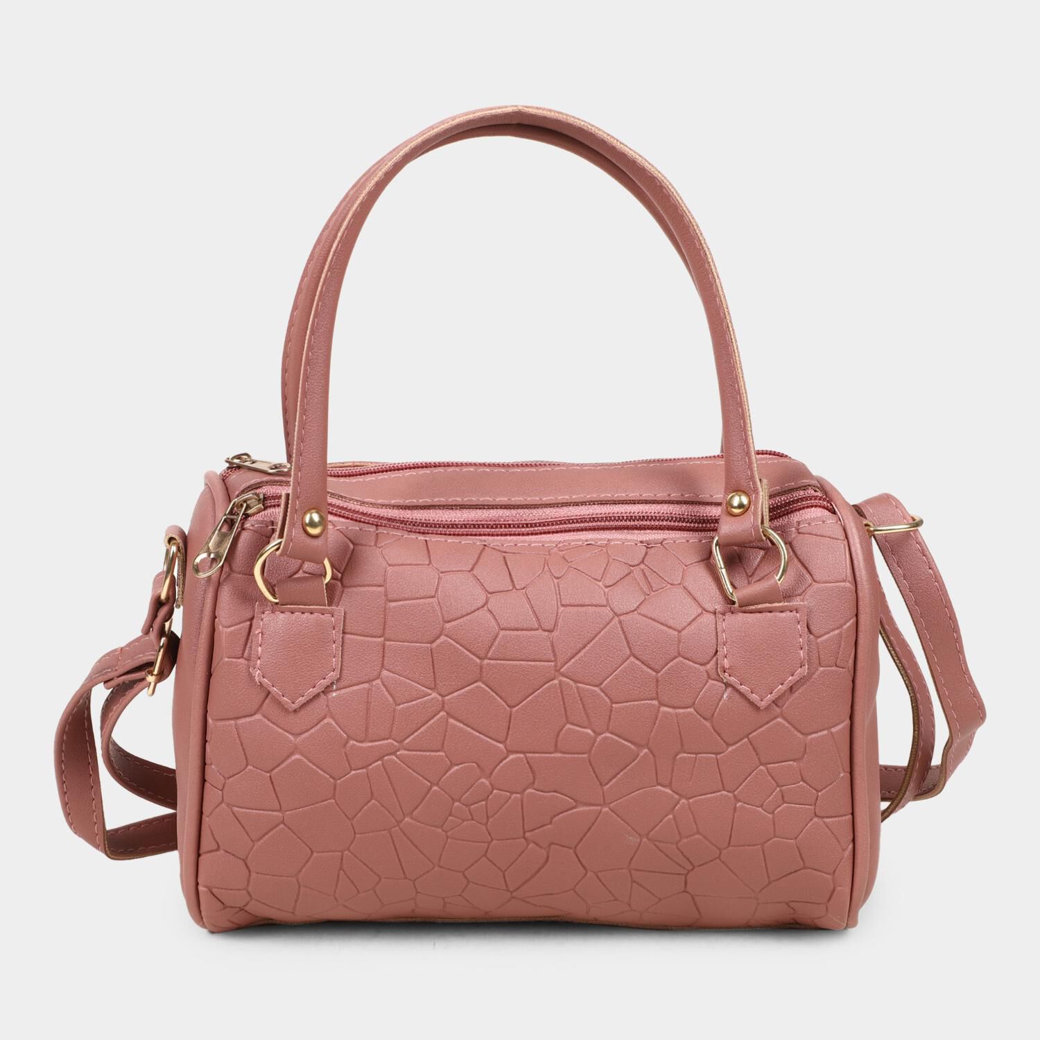 Lucky Charm                         Women's Peach Polyurethane Sling Bag