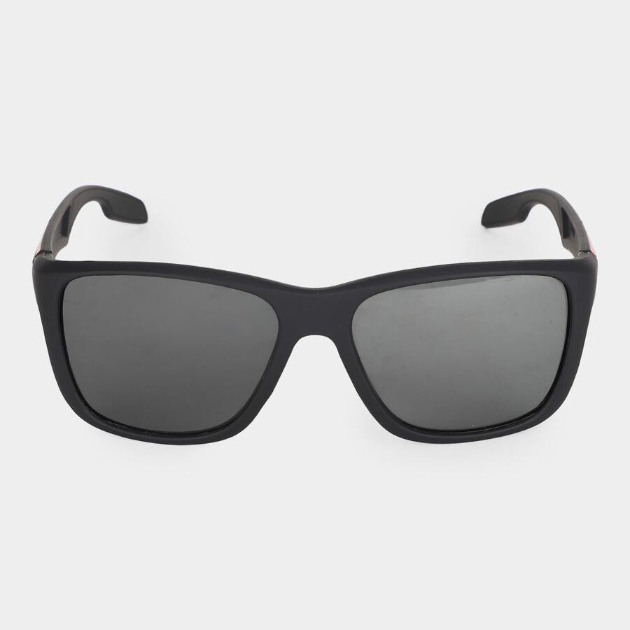 Men's Black Plastic Sunglasses, , large