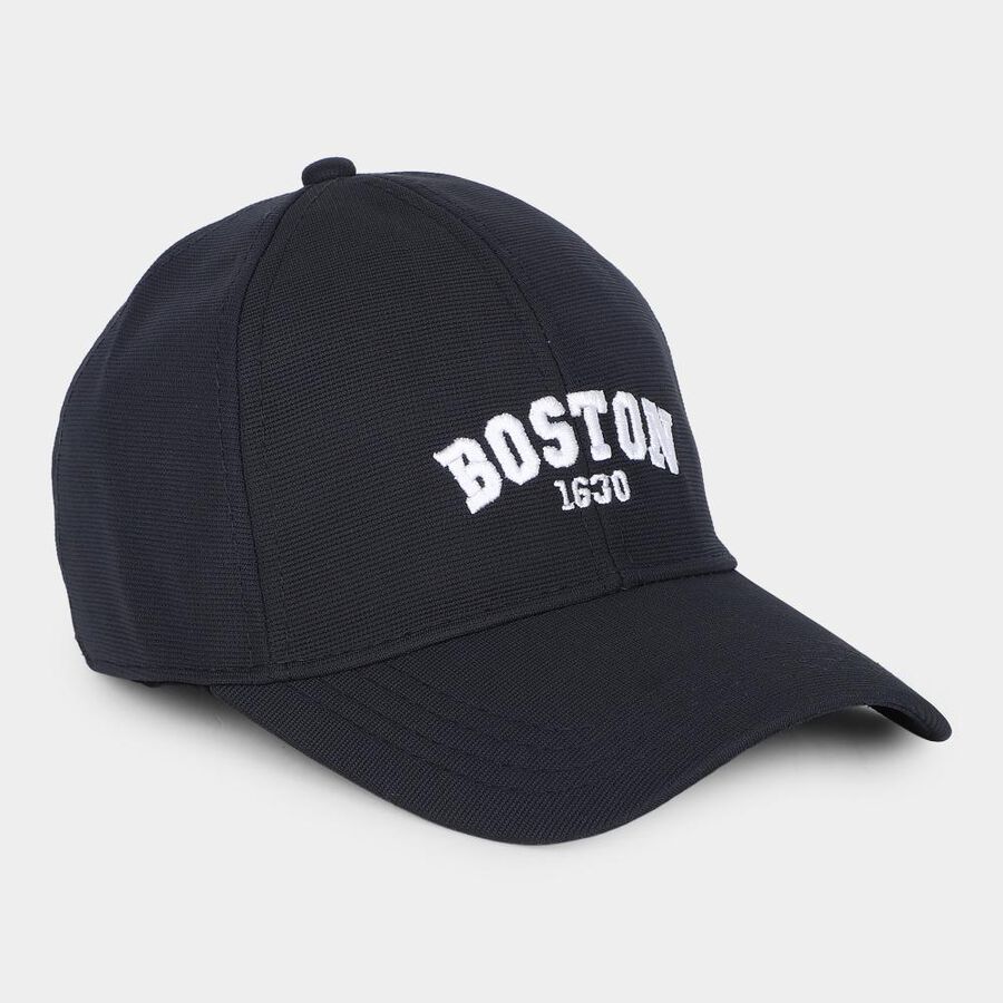 Men's Dark Blue Fabric Cap, , large