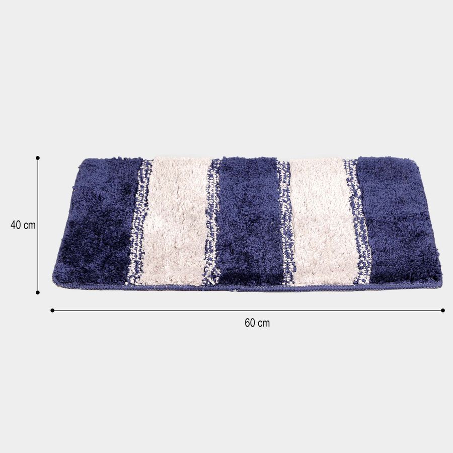 Anti-Skid Blue Polyester Door Mat, , large image number null