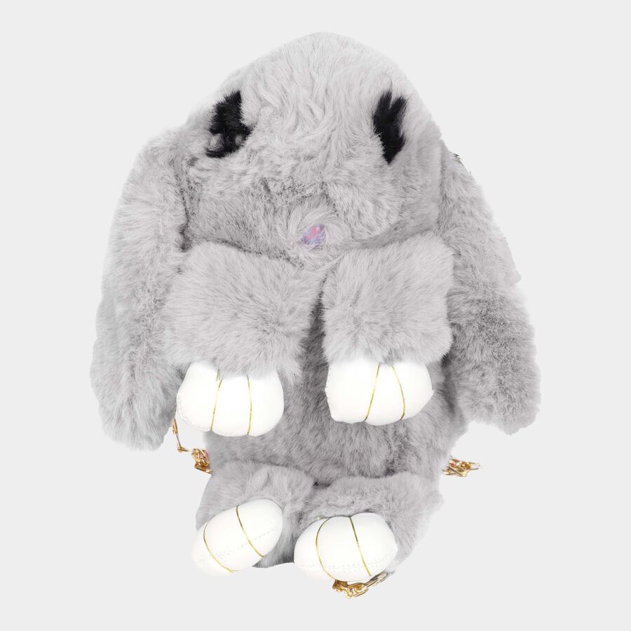 Kids' Furry Rabbit Bag, Nylon/Polyester, , large image number null