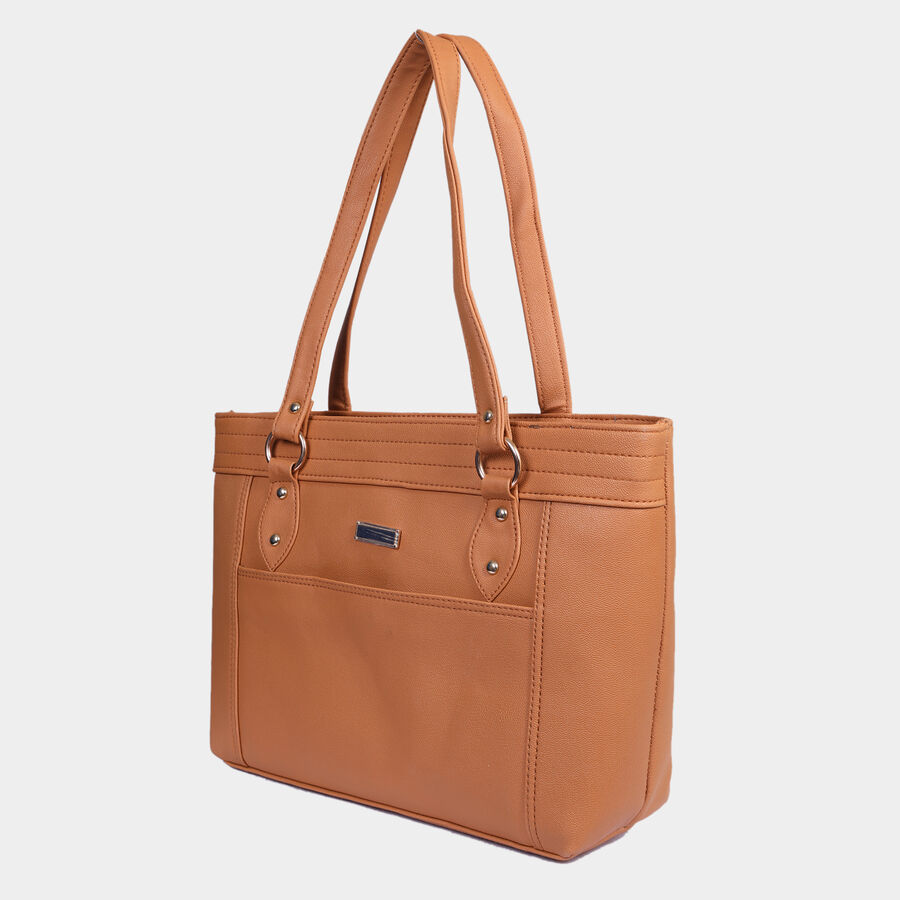 Women Solid Mustard Handbag, , large image number null