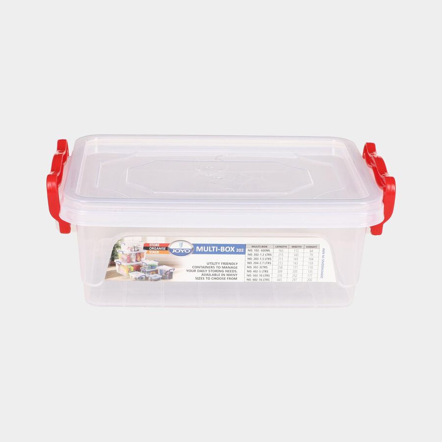 Transparent Plastic Container Set of  3, , large image number null