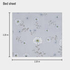 120 GSM Blue Polyester Double Bedsheet, , small image number null