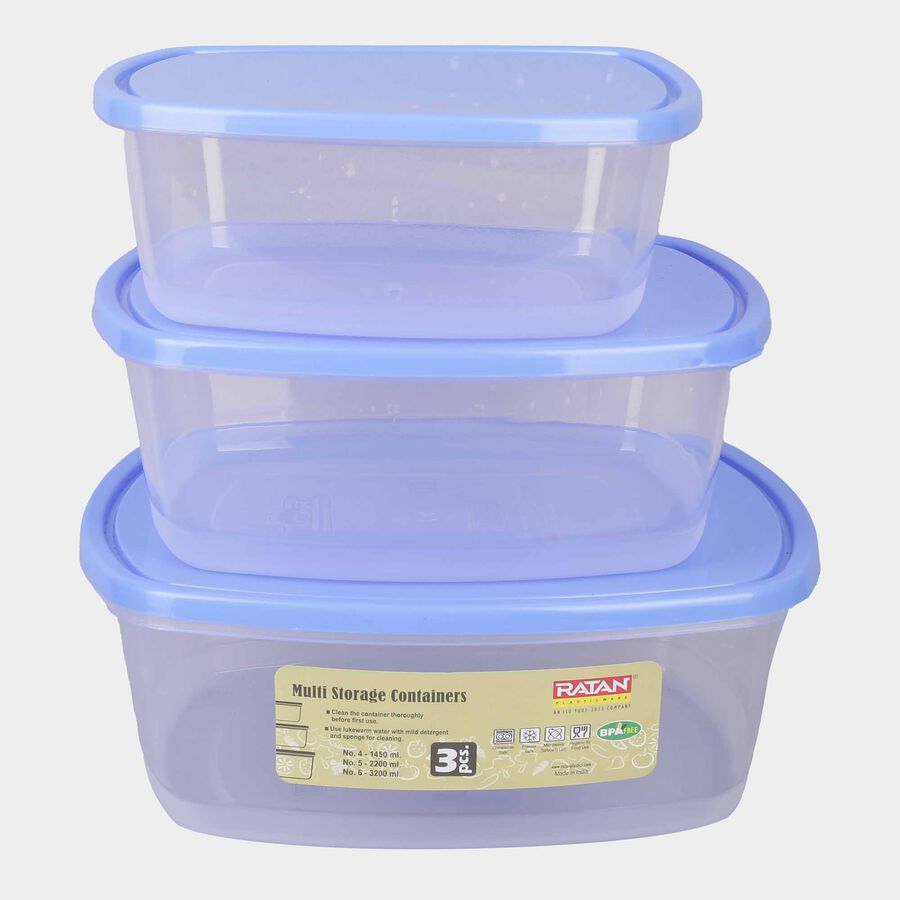 Plastic Container Set of 3, , large image number null