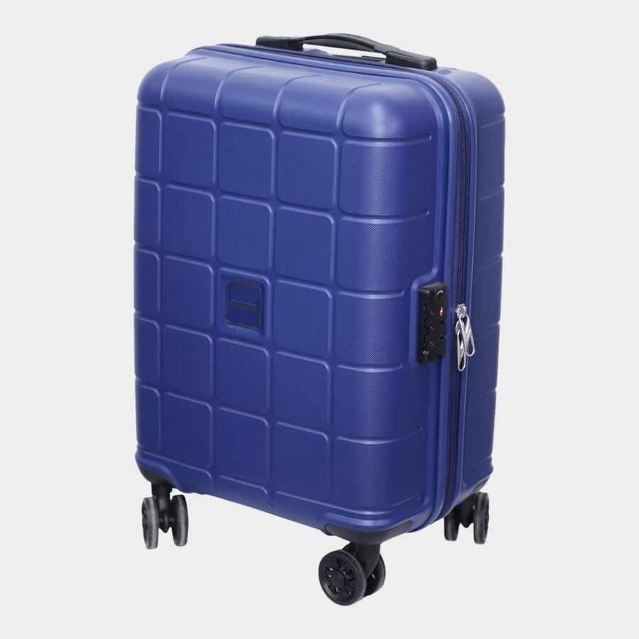 8-Wheel Dark Blue PVC Matee Hard Case Trolley, Small, , large image number null