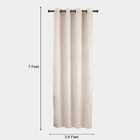 7 ft. off White Polyester Curtain, , small image number null