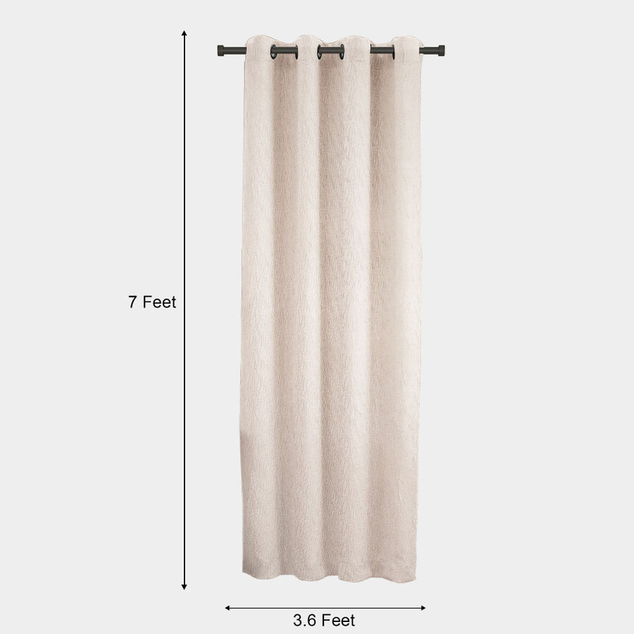 7 ft. off White Polyester Curtain, , large image number null