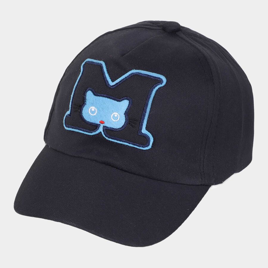 Kids' Black Canvas Cap, , large image number null