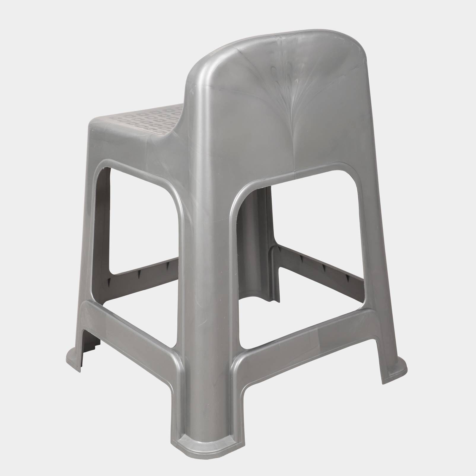 Home Select Plastic Stool with Backrest Vishal Mega Mart India