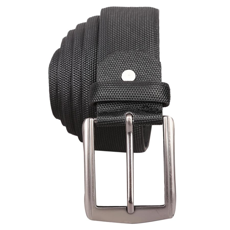 Men's Black Polyurethane Casual Belt, , large image number null