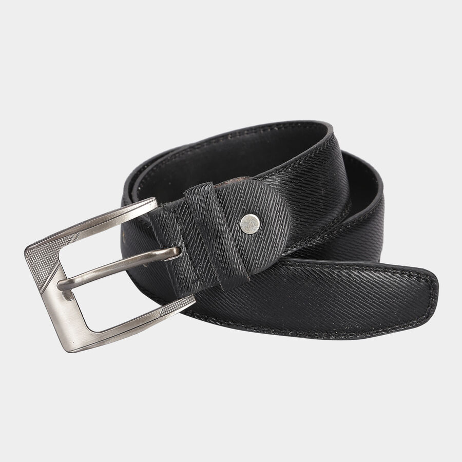 Men's Polyurethane Casual Belt, Size 32, Textured, , large image number null