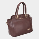Women's Brown Polyurethane Tote Bag, , small image number null