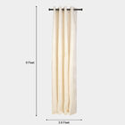9ft. Cream Velvet Long Door Curtain, , small image number null