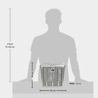 Grey Plastic Basket, , small